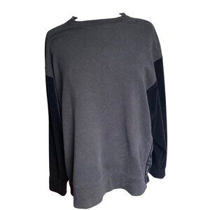 Athleta Retroplush Velvet Back Crewneck Sweatshirt Large Oversized Pullover